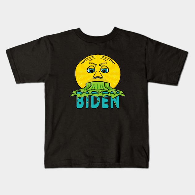 Anti Biden Kids T-Shirt by Mark Ewbie